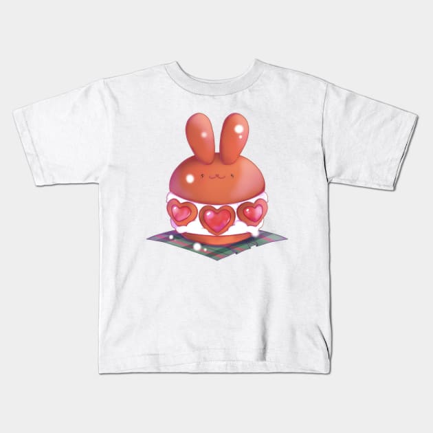 Gingerbread bunny sandwich Kids T-Shirt by Itsacuteart